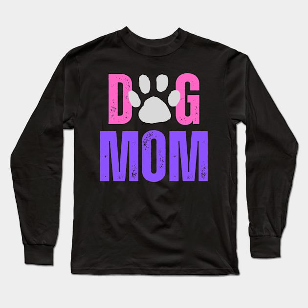 Dog Mom Long Sleeve T-Shirt by KreativPix